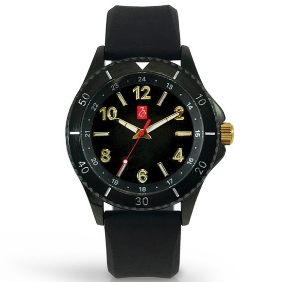 NEW! Prestige Medical Nurse Wilshire Premium Silicone Black Unisex Watch - Picture 1 of 1